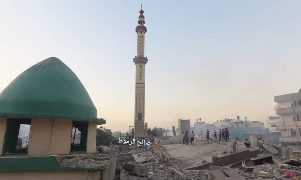 Reports Israel Destroys Gaza Mosque Aid Still Stuck In Egypt