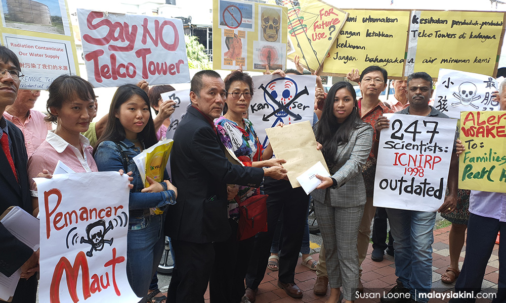 Anti-telco protestors want relocation of 5g towers in Penang