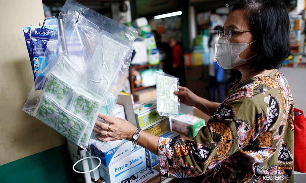 Indonesia makes wearing of face masks compulsory when away from home