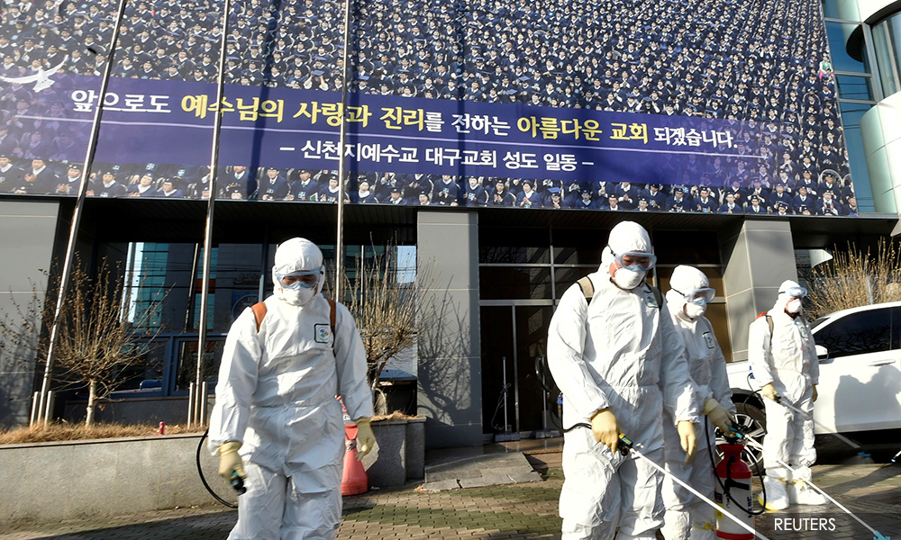 South Korea closes churches as coronavirus tally passes 3,500