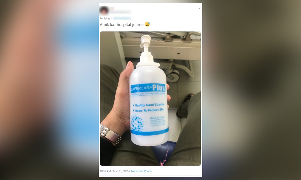 Doctor flays patients and visitors for stealing hand sanitisers