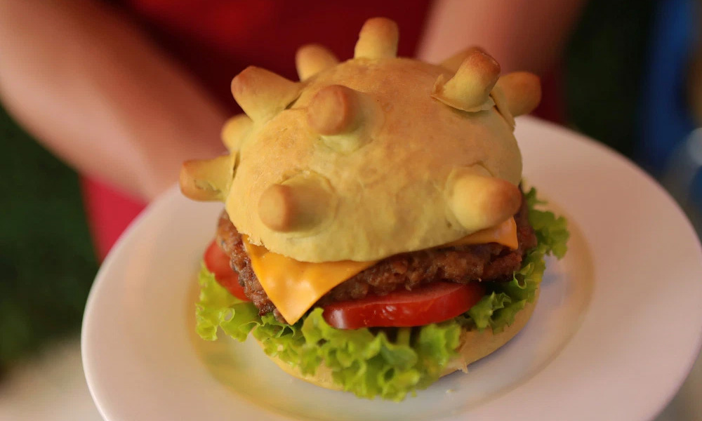 Eat it! Hanoi chef spreads joy with 'Coronaburger'