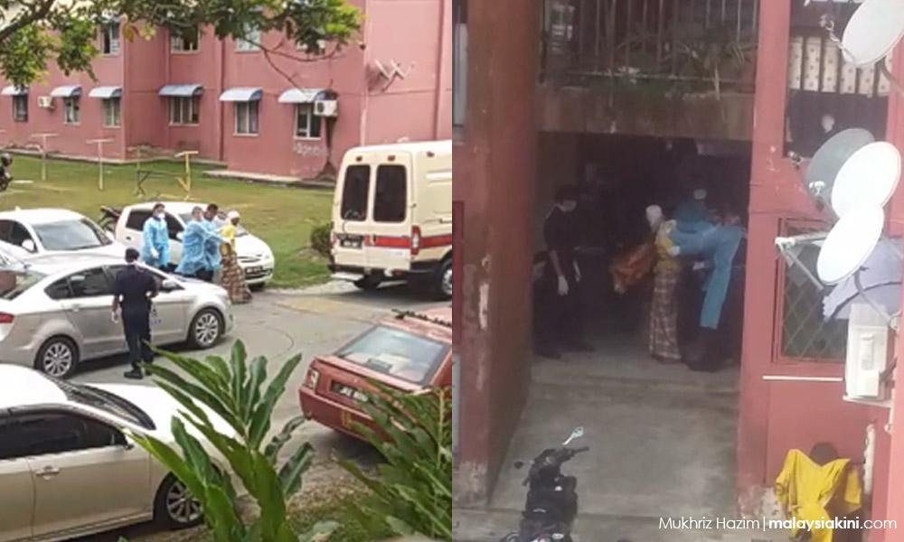 Labuan cops forcibly take man in for Covid-19 screening