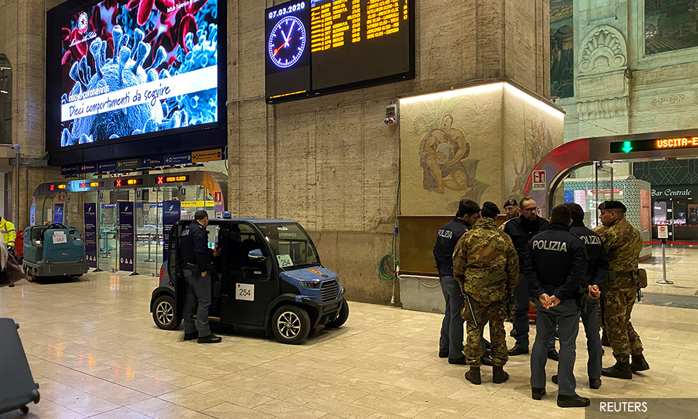 Milan on lockdown after coronavirus jump
