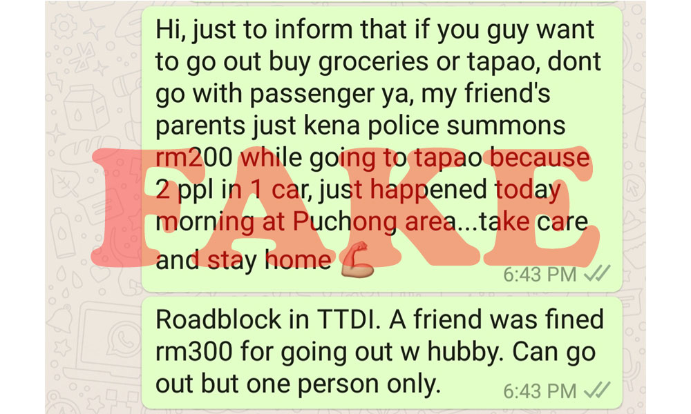 Police deny issuing summons at Taman TTDI roadblock