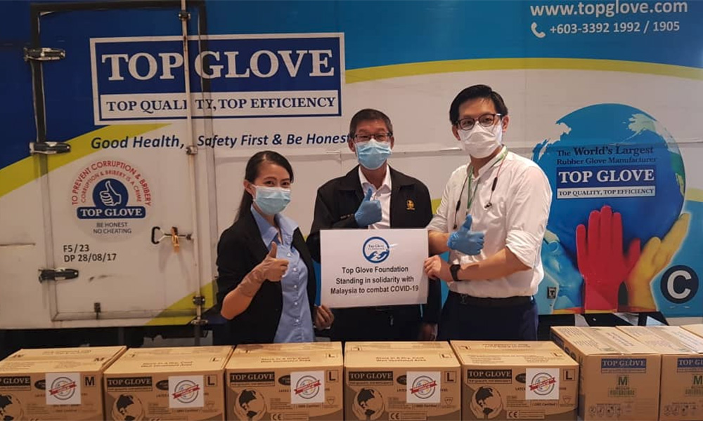 Top Glove donates 70,000 pairs of gloves to Penang gov't