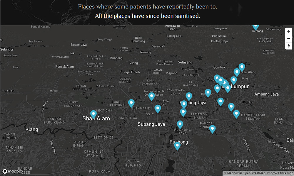 More come forward with locations visited by Covid-19 patients