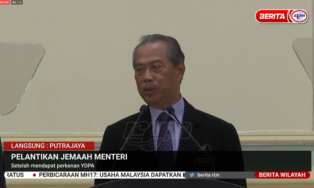 Senarai Penuh Kabinet Muhyiddin