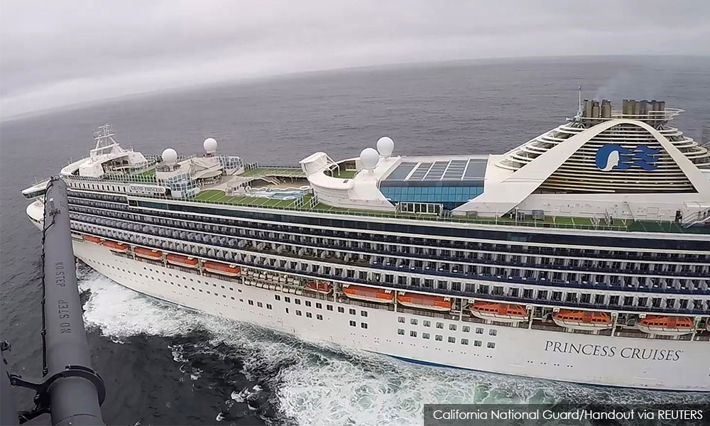 Coronavirus found on cruise ship off San Francisco