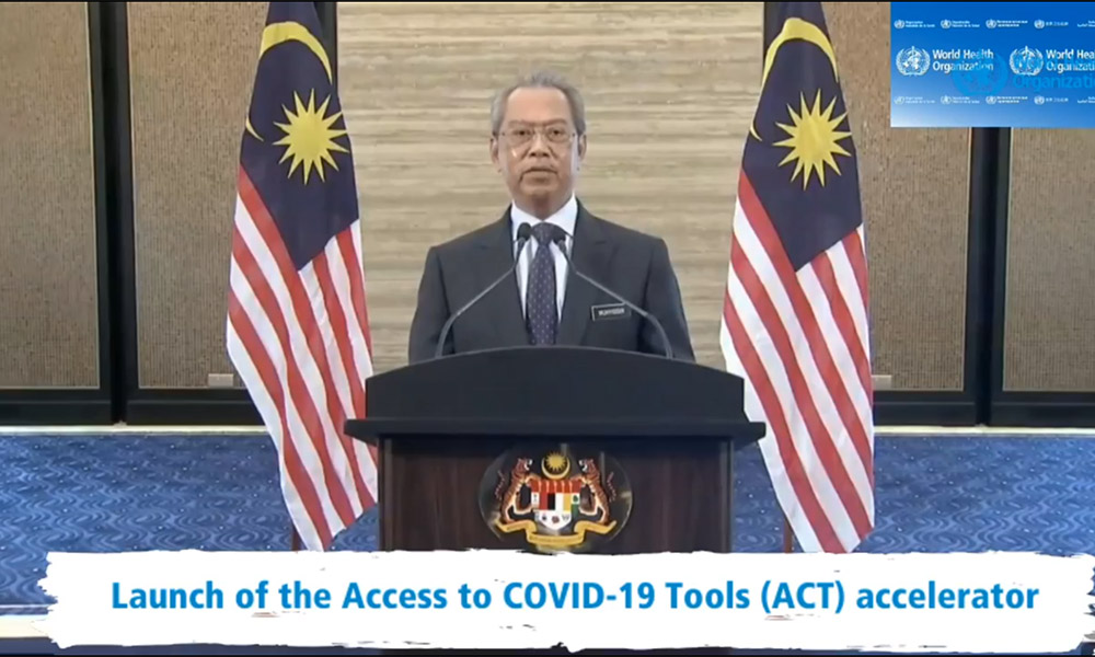 Muhyiddin joins call for global collaboration for Covid-19 vaccine