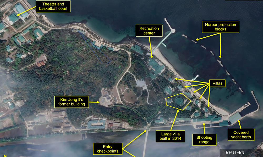 Satellite images of luxury boats further suggest North Korea's Kim at favoured villa - experts
