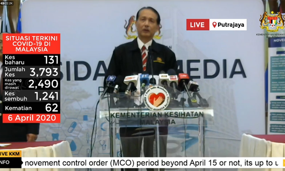 Covid-19 di Malaysia: 1 lagi korban, 131 kes baru, 236 pulih