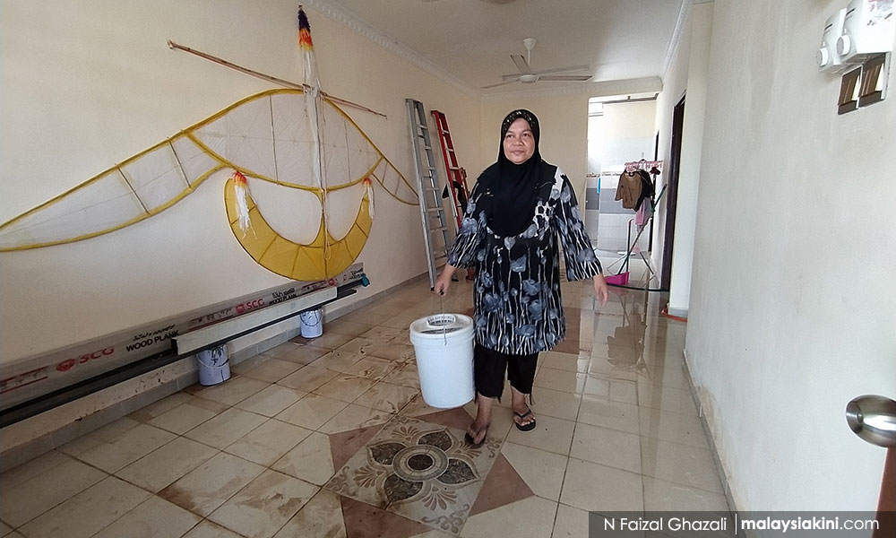 Six flash floods in a year – residents spend Raya mopping up