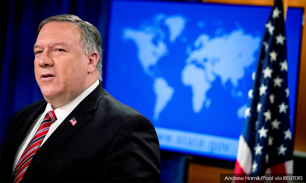 Pompeo blames China for virus deaths, denies inconsistency