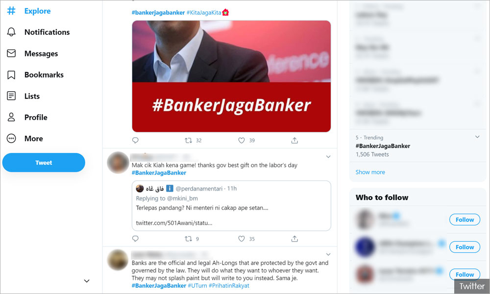 Moratorium: Warganet sindir menteri kewangan #BankerJagaBanker