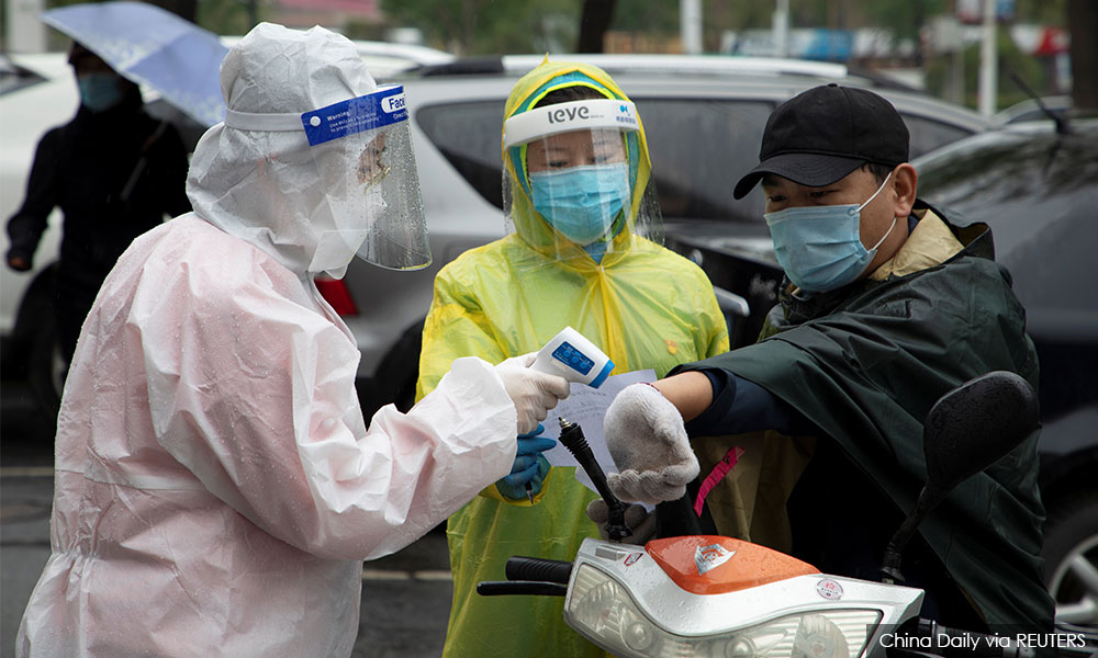 China reports no new Covid-19 cases for first time since pandemic began