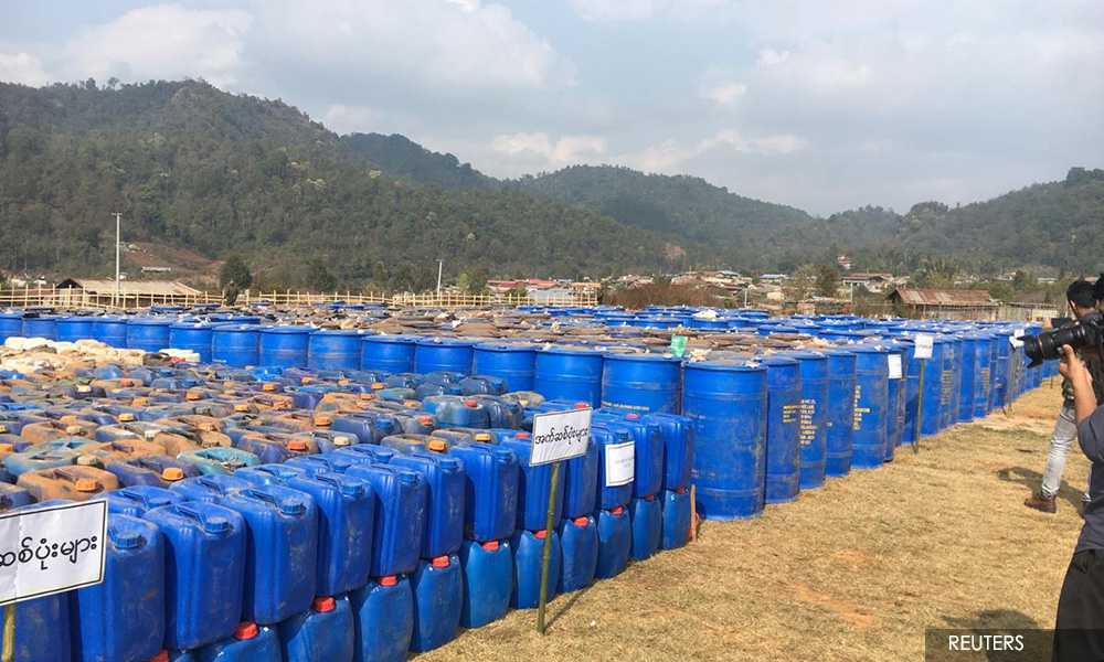 Huge fentanyl haul seized in Myanmar in Asia's biggest-ever drugs bust