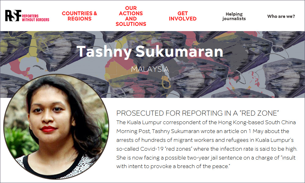 M’sian journo named 'information hero' by international watchdog