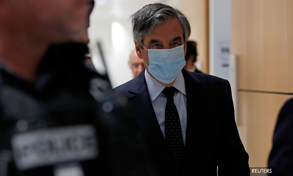 Former French PM Fillon sentenced to jail for embezzling public funds