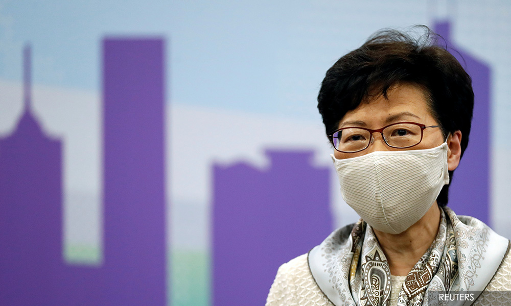 US blacklists Hong Kong leader Lam, other officials