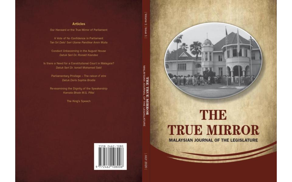 Malaysia’s first ever journal on the legislature