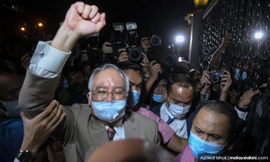 Malaysiakini - Najib sentenced to 12-year concurrent prison term, RM210m fine