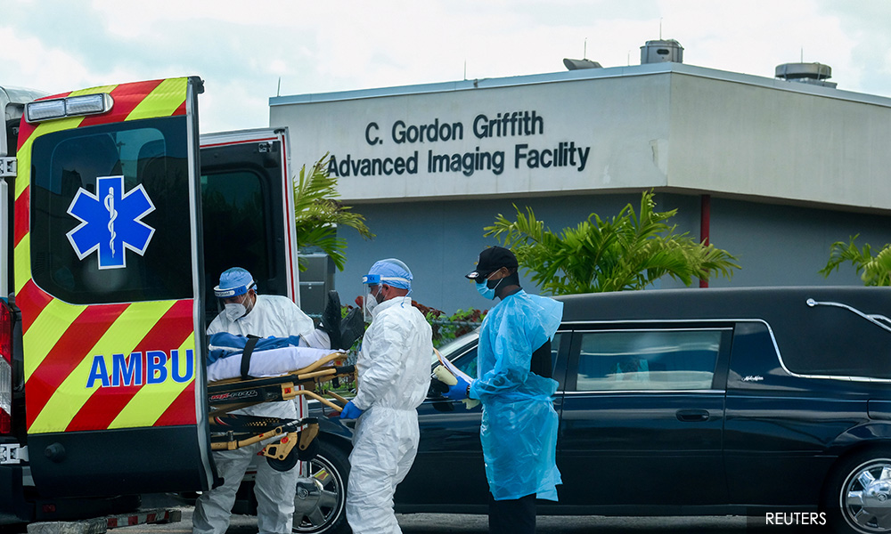 US coronavirus deaths rise by nearly 1,300 for first time since May