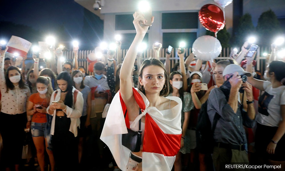 Protests swell in Belarus, Europe's 'last dictator' blames foreigners