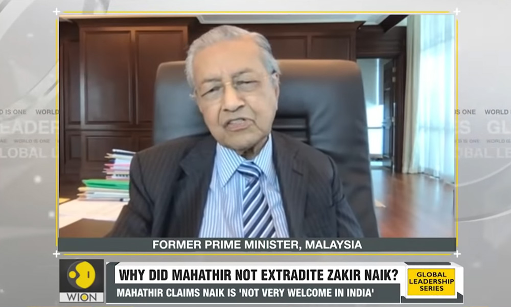 M'sia wants to send Zakir to a 'safe country', Mahathir tells India news outlet