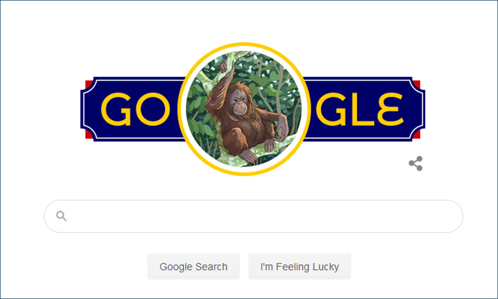 Orangutan is Google's Merdeka Day 2020 doodle