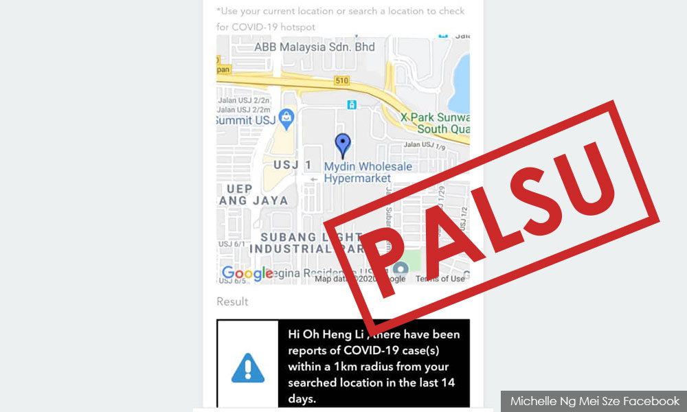 Mesej tular dakwa Covid-19 di Subang Jaya tidak benar