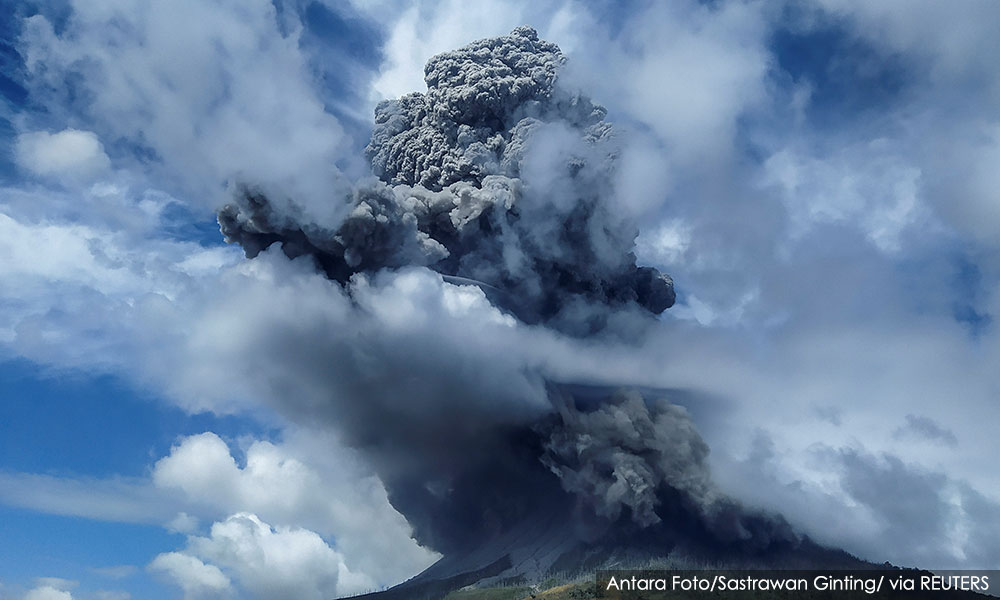 Mt Sinabung eruptions not affecting Malaysia's air quality