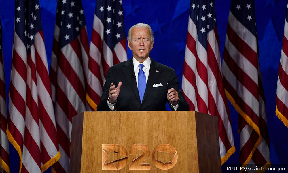 In convention speech, Biden emerges from shadow and into 'the light'