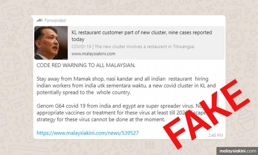 Malaysiakini Fake Whatsapp Message Using Malaysiakini Article Doing The Rounds