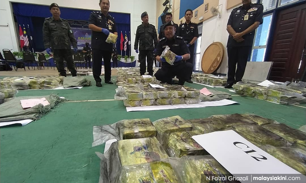 Polis Kelantan rampas dadah bernilai hampir RM60 juta