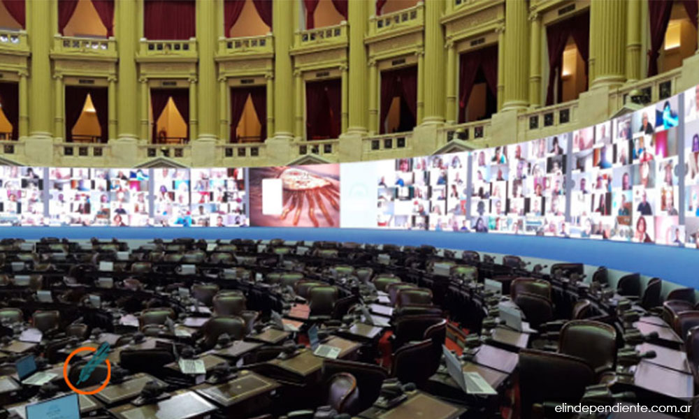 Argentine lawmaker suspended after lewd act during a virtual session