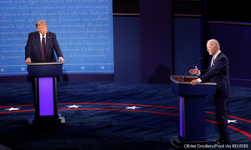 Trump and Biden go on the attack in fiery, chaotic first presidential debate