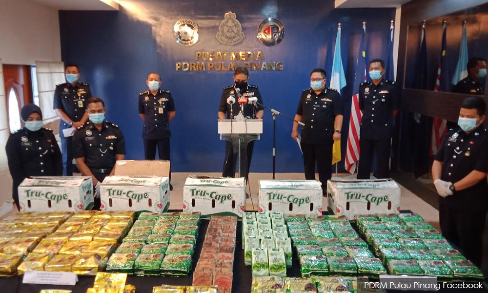 RM8.14 million drug seizure in Penang, six arrested