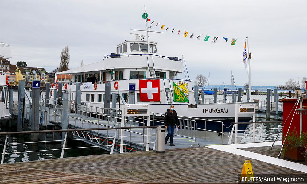 Swiss pleasure cruiser turned into vaccine 'shot ship' for lakeside towns