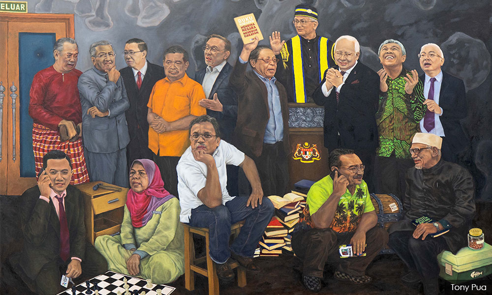 Sheraton Move: Skullduggery captured on canvas