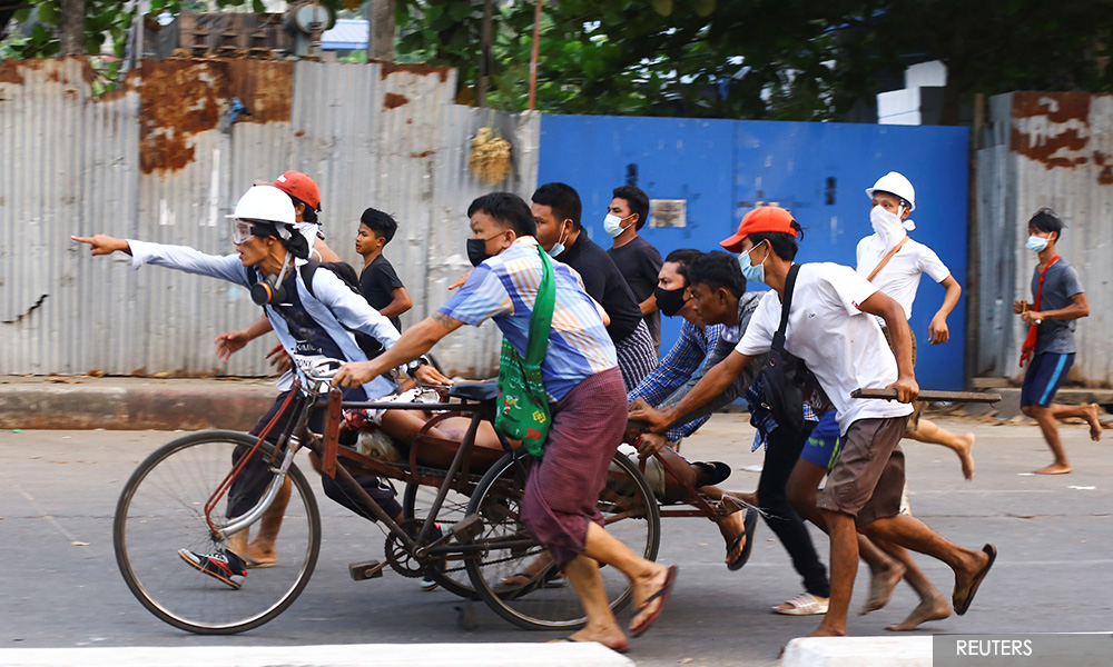 Martial law in parts of Myanmar's main city after deadliest day since coup