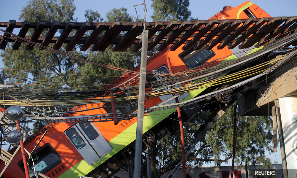 Mexico promises justice after metro train collapse kills 24