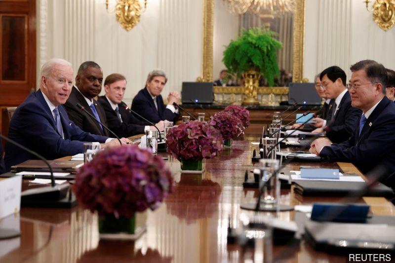 Biden, South Korea's Moon express willingness to engage Pyongyang