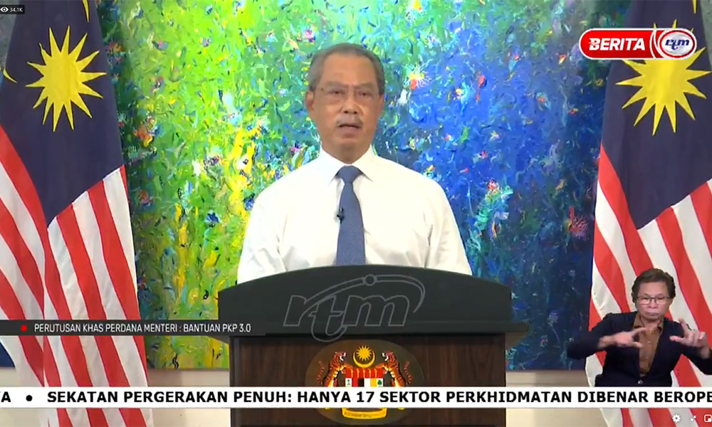 PM announces RM40b 'Pemerkasa Plus' aid as lockdown looms