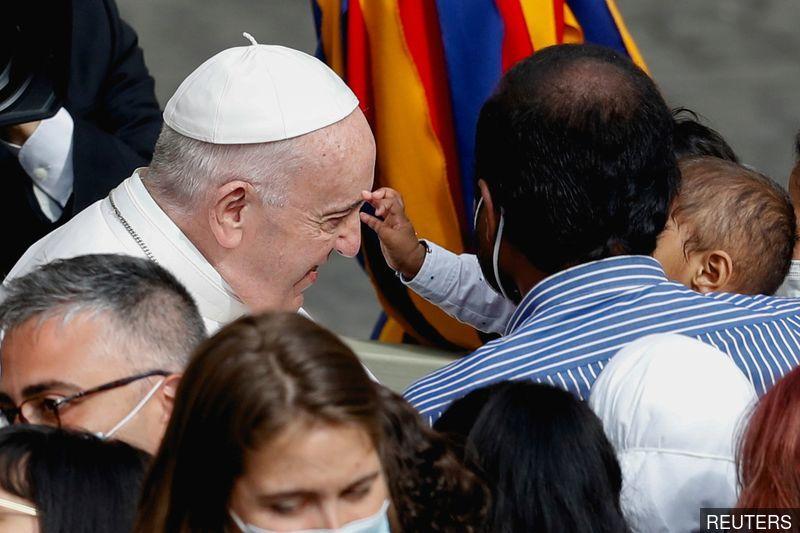 Pope says Canada children remains discovery painful, but stops short of apology