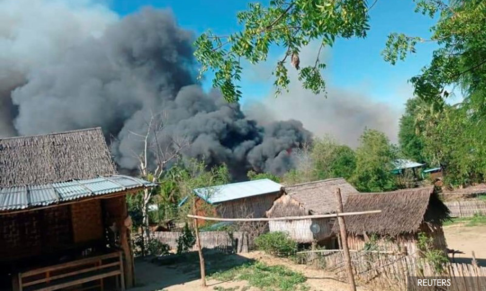 Myanmar village razed after fighting; residents blame security forces