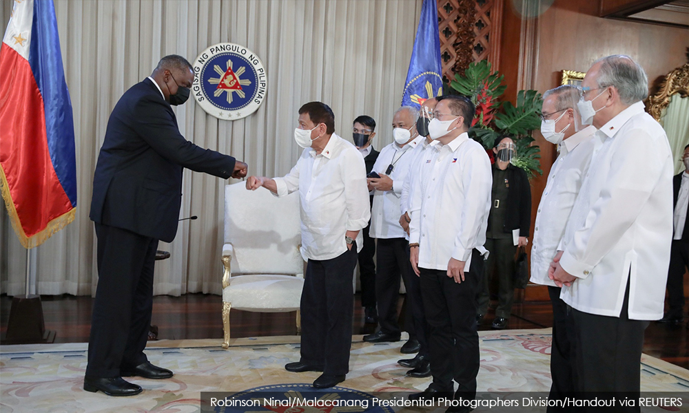 Philippines' Duterte fully restores key US troop pact