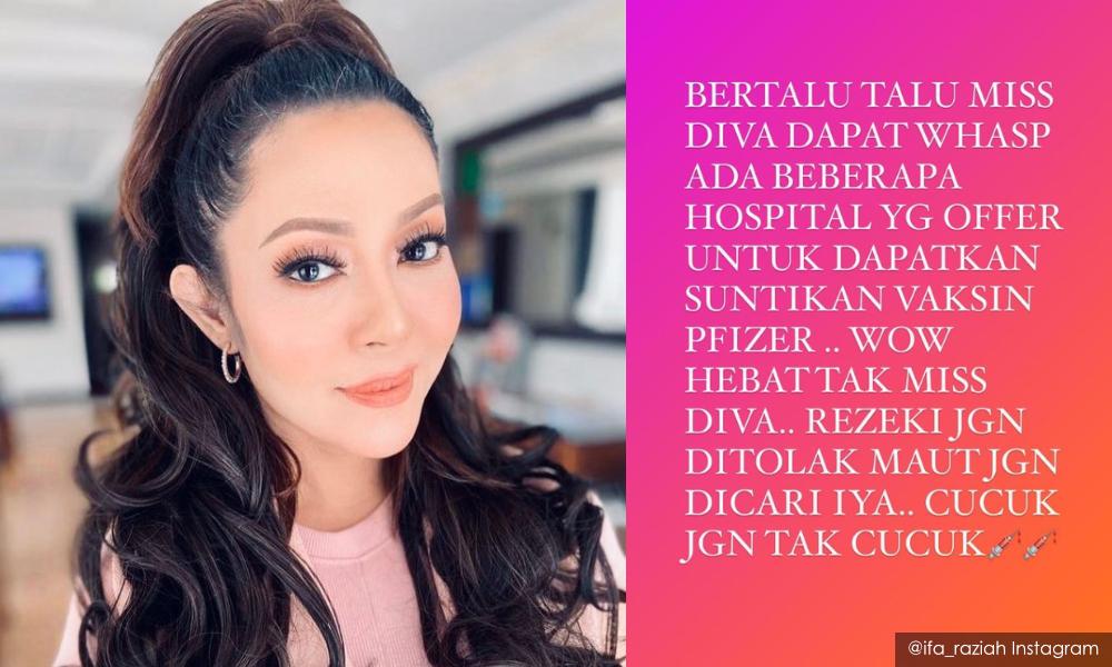 Ifa Raziah dakwa dapat banyak tawaran vaksin Pfizer