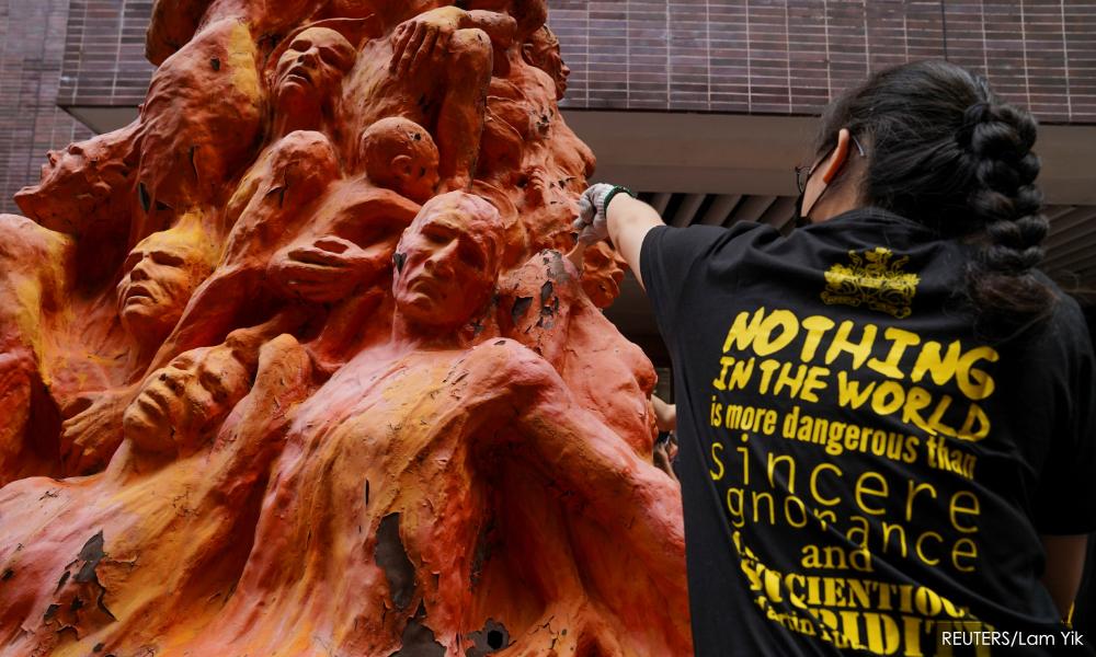 US law firm drops demand to remove statue honouring Tiananmen incident