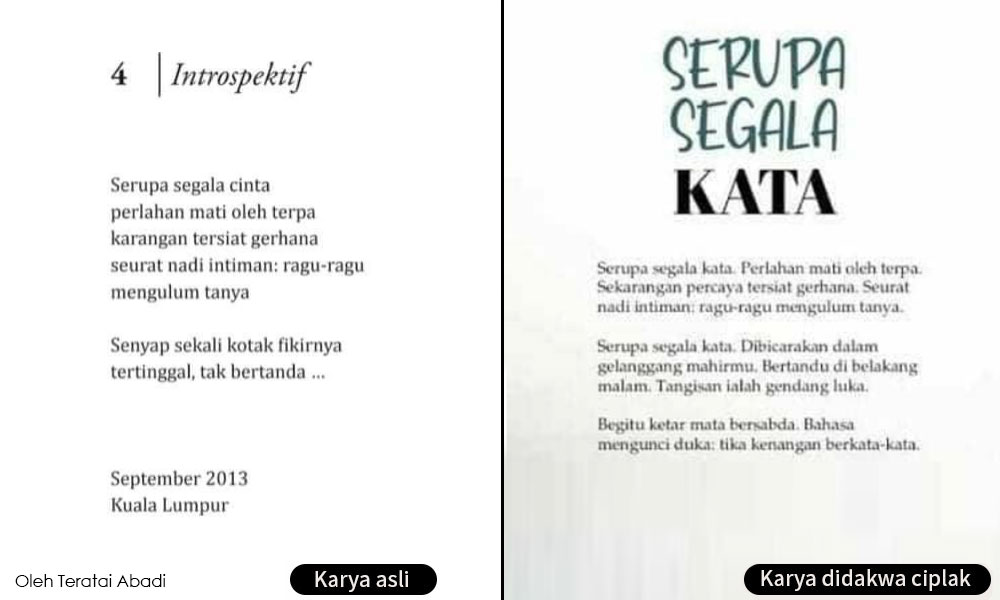 Penerima anugerah Tokoh Bahasa Melayu didakwa plagiat karya sastera